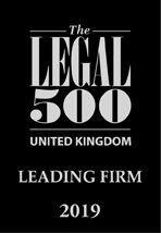 The Legal 500 - UK Leading Firm 2019